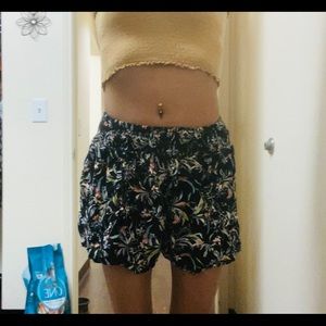 High Waisted Floral Shorts